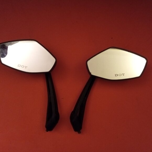 2X Universal Scooter Rearview Mirrors Pair Moped ATV Motorcycle Backup Mirror US - Picture 3 of 15